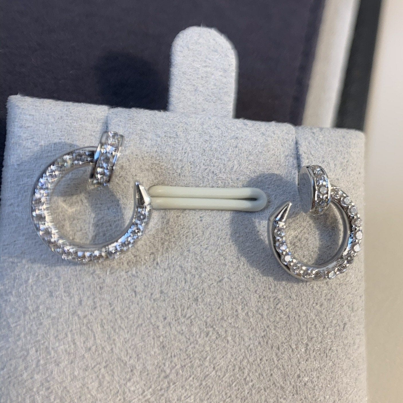 [Regal Gem]JUSTE EARRINGS SILVER DIAMONDS