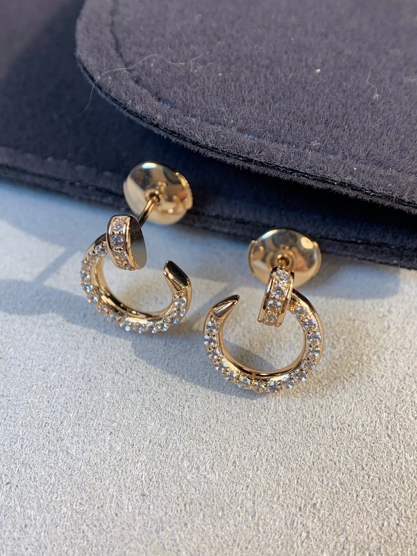 [Regal Gem]JUSTE EARRINGS GOLD DIAMONDS