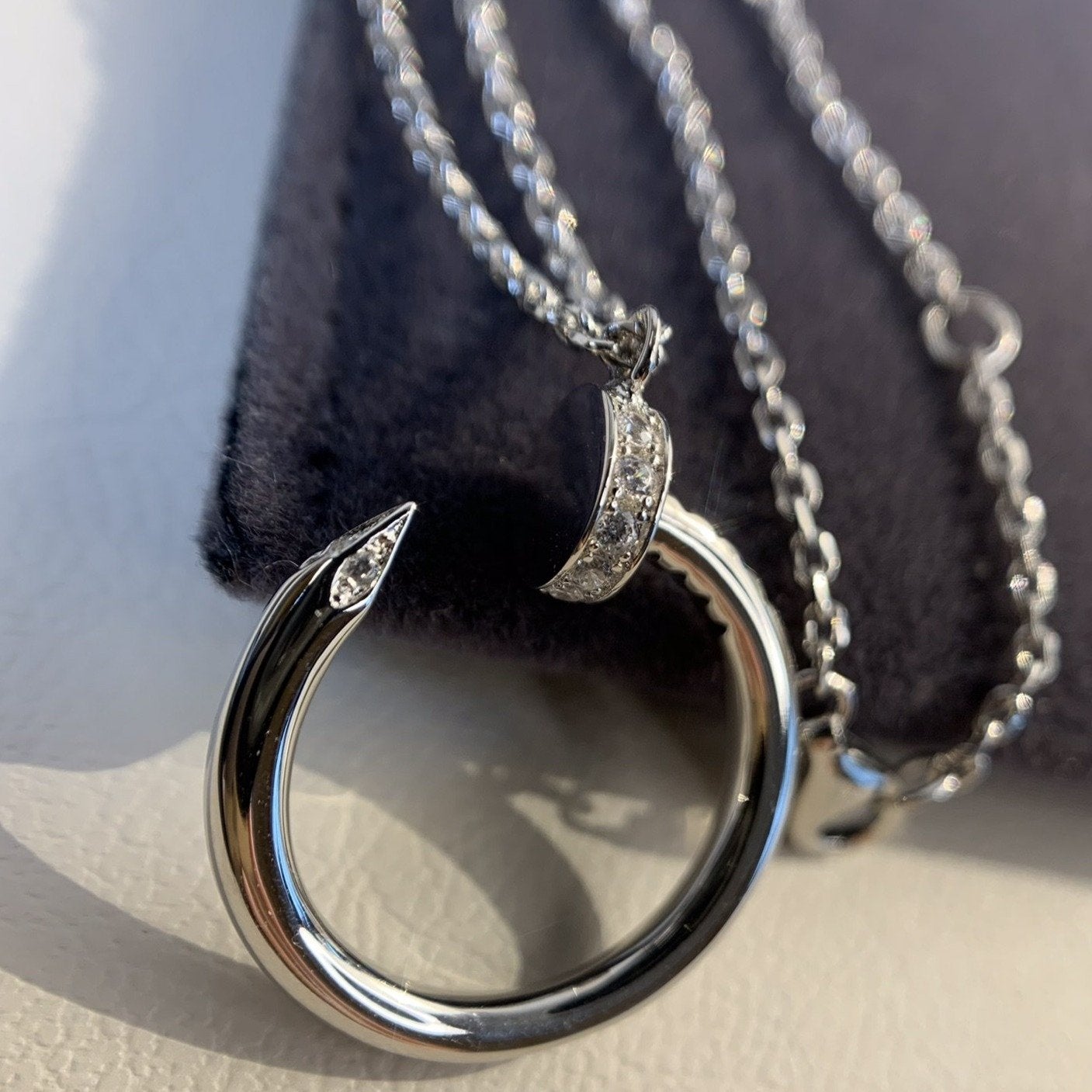 [Regal Gem]JUSTE NECKLACE SILVER