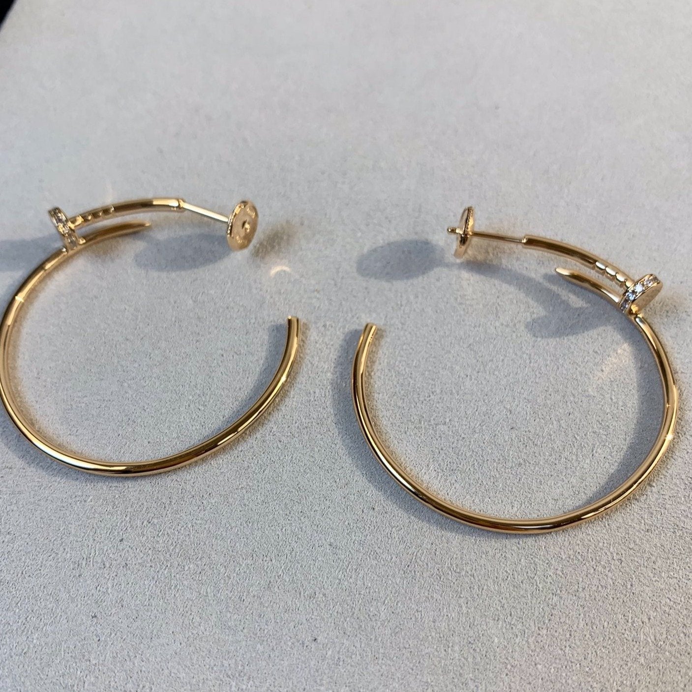 [Regal Gem]JUSTE EARRINGS GOLD DIAMONDS 1.8MM