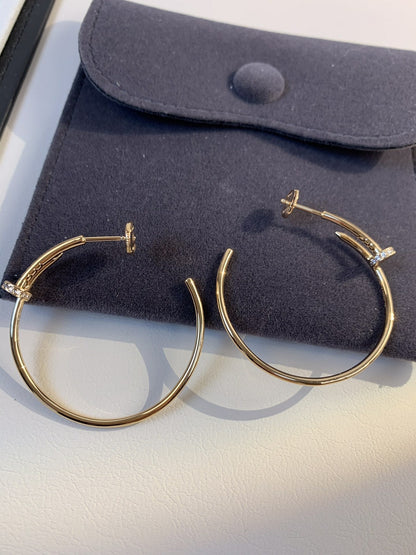 [Regal Gem]JUSTE EARRINGS GOLD DIAMONDS 1.8MM