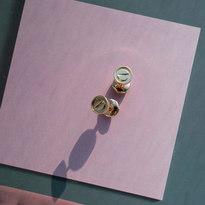 [Regal Gem]LOVE EARRINGS PINK GOLD 10MM
