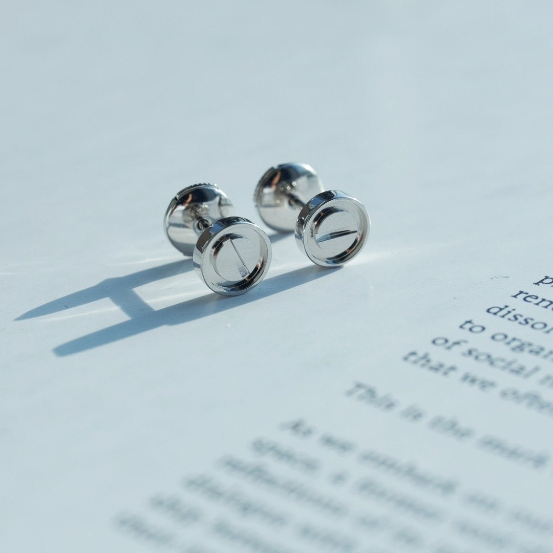 [Regal Gem]LOVE EARRINGS SILVER 10MM