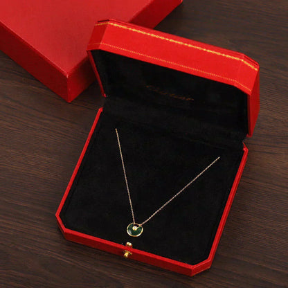 [Regal Gem]AMULETTE GOLD MALACHITE NECKLACE