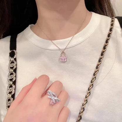 [Regal Gem]CONSTANCE PEDANT PURPLE DIAMOND NECKLACE