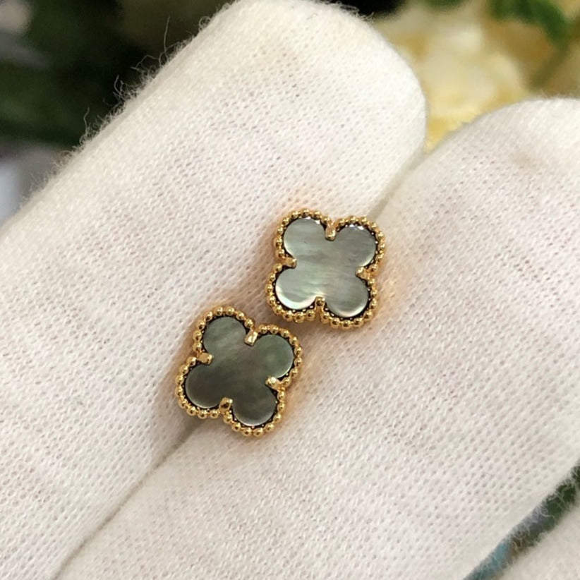 [Regal Gem]CLOVER MINI GOLD EARRINGS