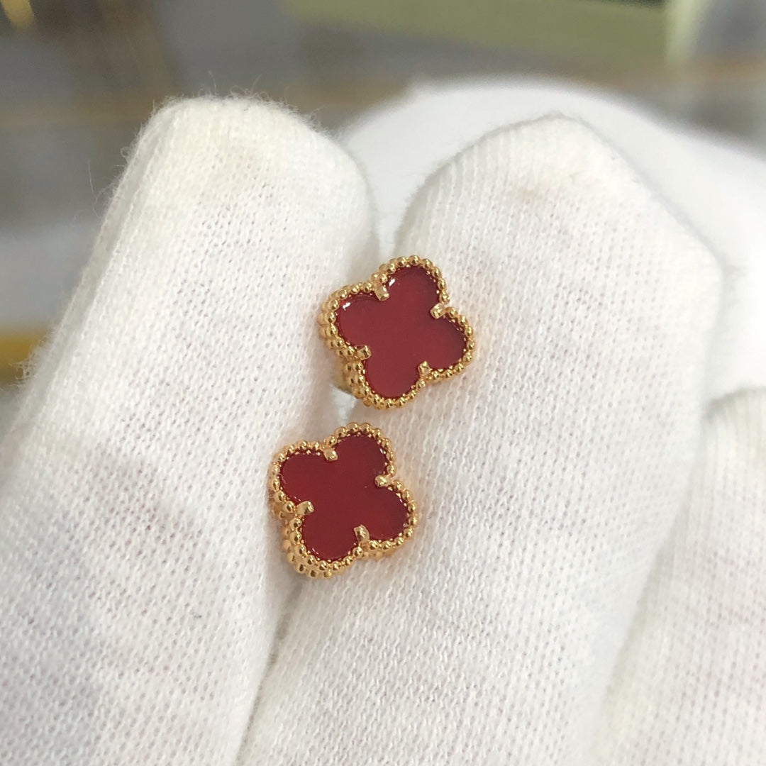 [Regal Gem]CLOVER MINI GOLD EARRINGS