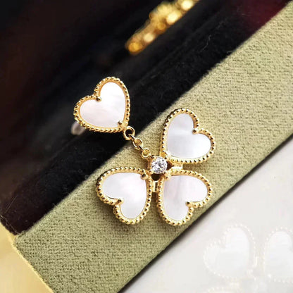 [Regal Gem]CLOVER SWEET WHITE MOP EARRINGS