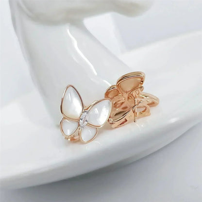 [Regal Gem]BUTTERFLY MOP DIAMOND EARRINGS