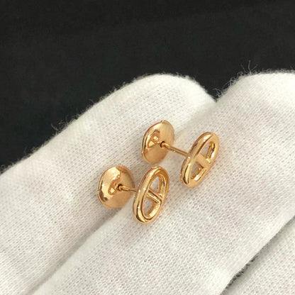 [Regal Gem]CHAINE SMALL EARRINGS GOLD AND SILVER