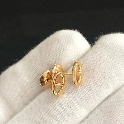 [Regal Gem]CHAINE SMALL EARRINGS GOLD AND SILVER