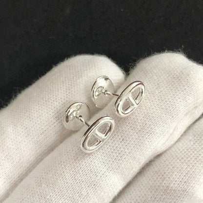 [Regal Gem]CHAINE SMALL EARRINGS GOLD AND SILVER