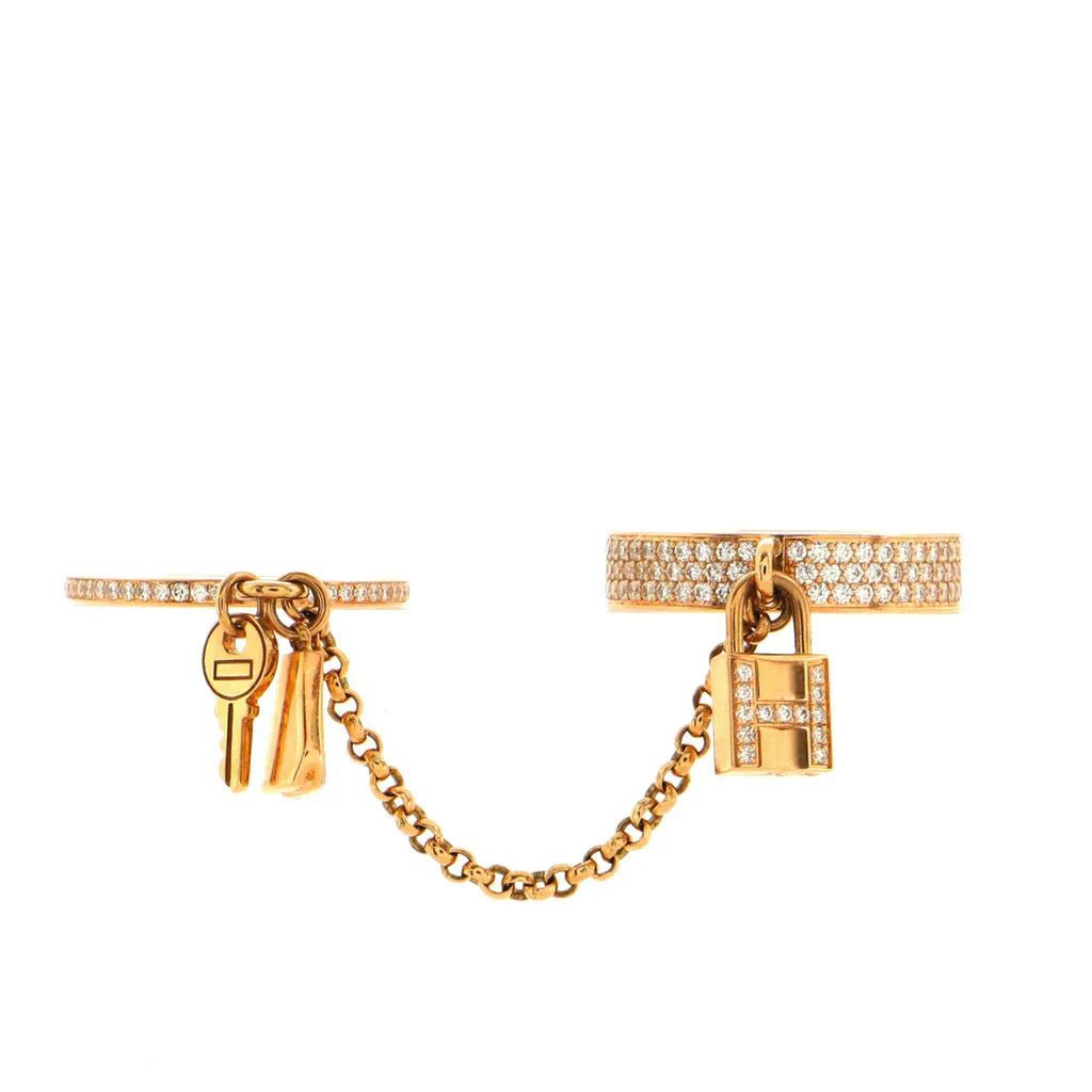 [Regal Gem]HM KELLY CLOCHETTE DOUBLE RING IN  WITH DIAMONDS