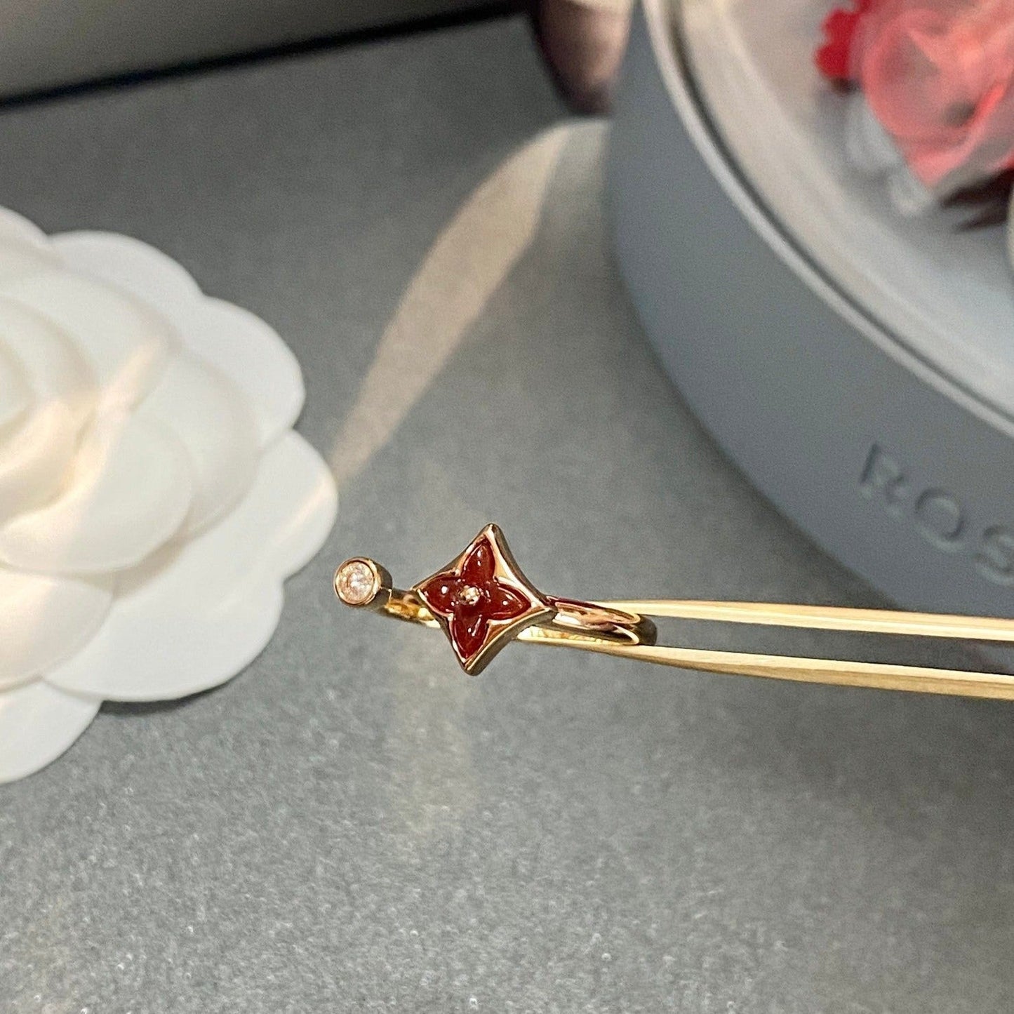 [Regal Gem]STAR 1 DIAMOND OPEN RING