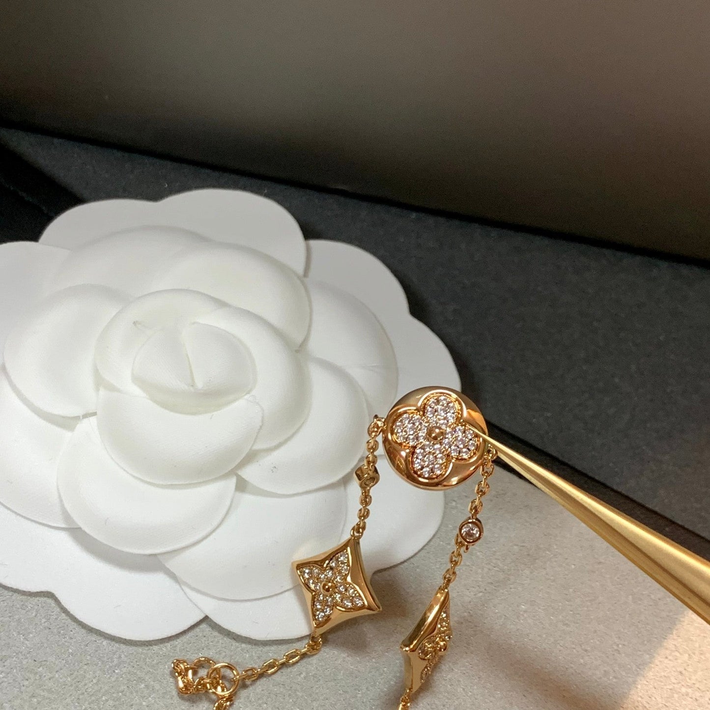 [Regal Gem]STAR AND SUN 4 MOTIFS GOLD DIAMONDS BRACELET
