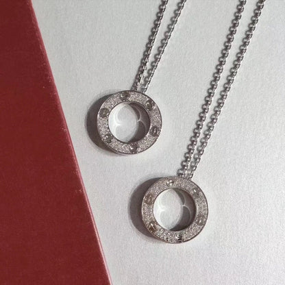 [Regal Gem]LOVE NECKLACE ADJUSTABLE SILVER