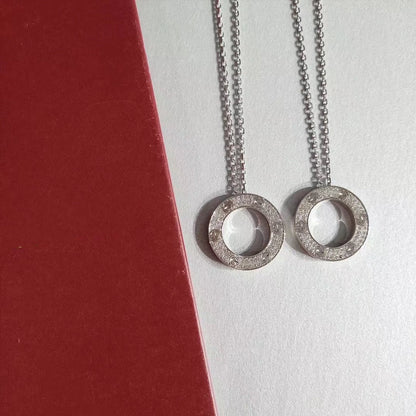 [Regal Gem]LOVE NECKLACE ADJUSTABLE SILVER