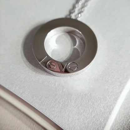 [Regal Gem]LOVE NECKLACE ADJUSTABLE SILVER
