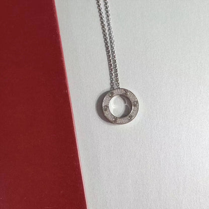 [Regal Gem]LOVE NECKLACE ADJUSTABLE SILVER