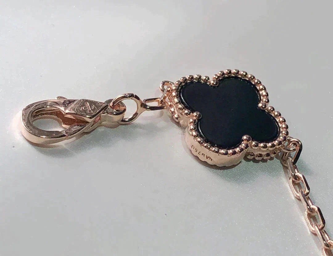 [Regal Gem]CLOVER 5 MOTIFS MULTICOLOR BRACELET