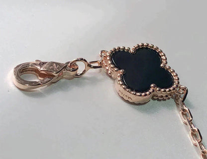 [Regal Gem]CLOVER 5 MOTIFS MULTICOLOR BRACELET