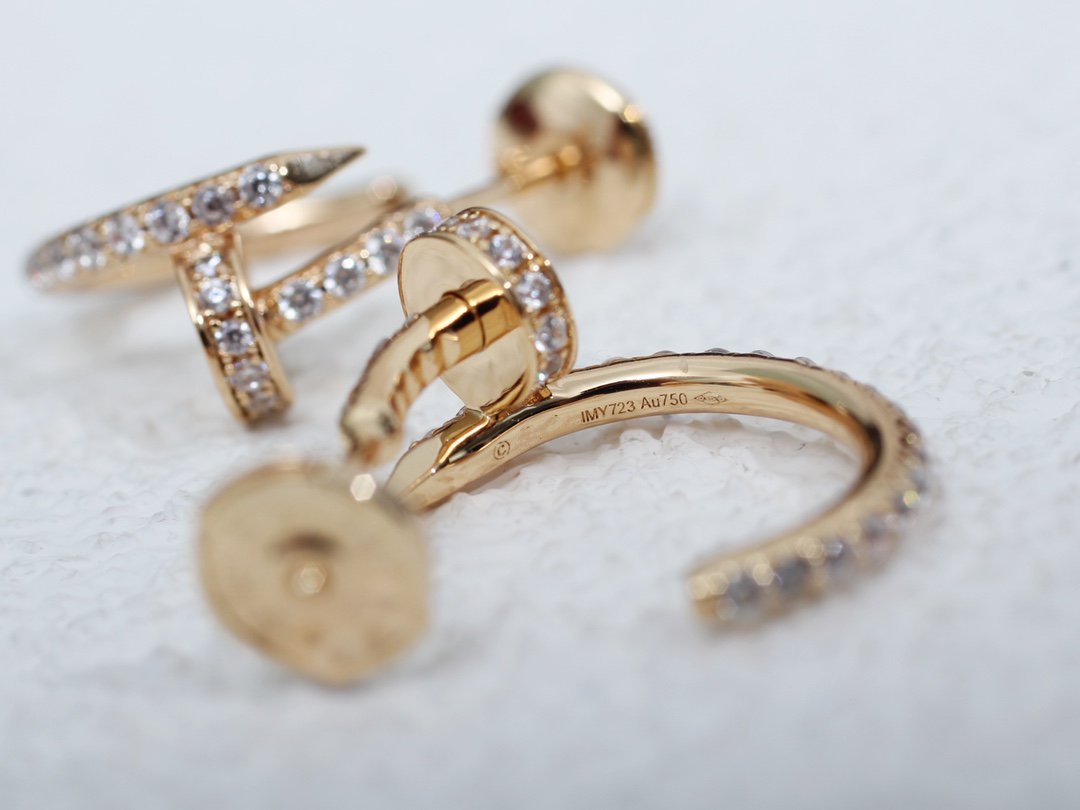 [Regal Gem]JUSTE EARRINGS 12.75MM PINK GOLD DIAMOND