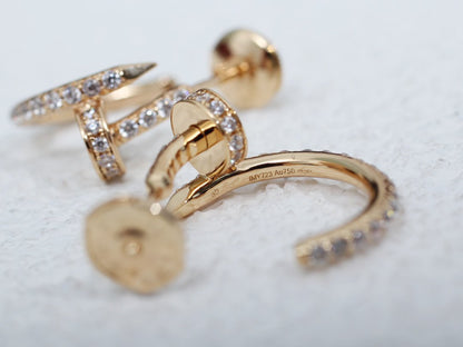 [Regal Gem]JUSTE EARRINGS 12.75MM PINK GOLD DIAMOND