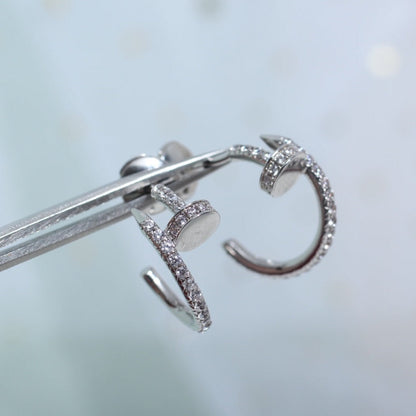 [Regal Gem]JUSTE EARRINGS 12.75MM SILVER DIAMOND
