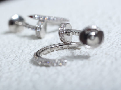 [Regal Gem]JUSTE EARRINGS 12.75MM SILVER DIAMOND