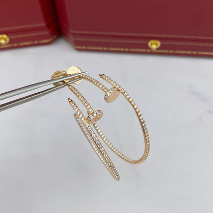 [Regal Gem]JUSTE EARRINGS FULL DIAMONDS 1.8MM