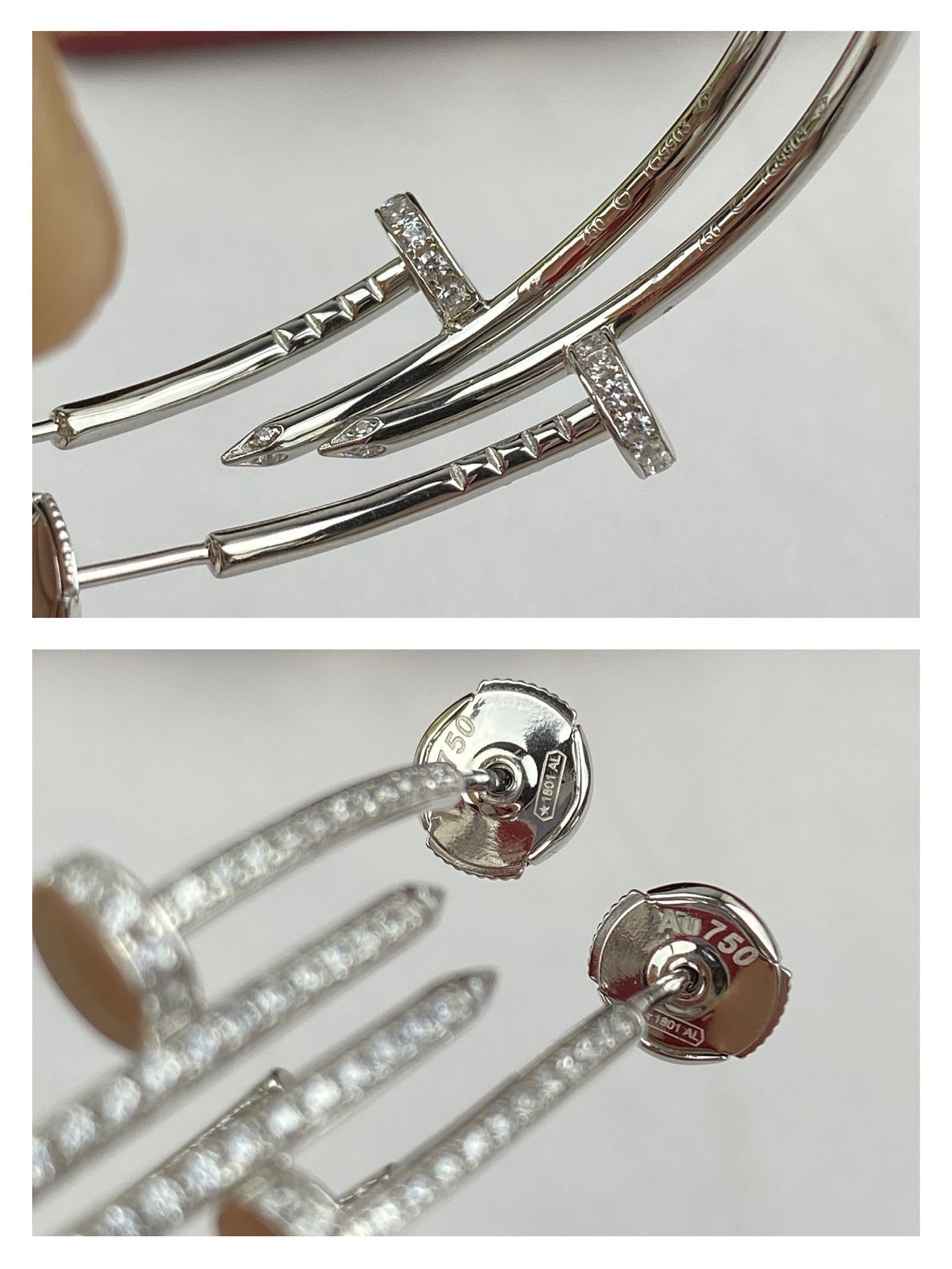 [Regal Gem]JUSTE EARRINGS FULL DIAMONDS 1.8MM