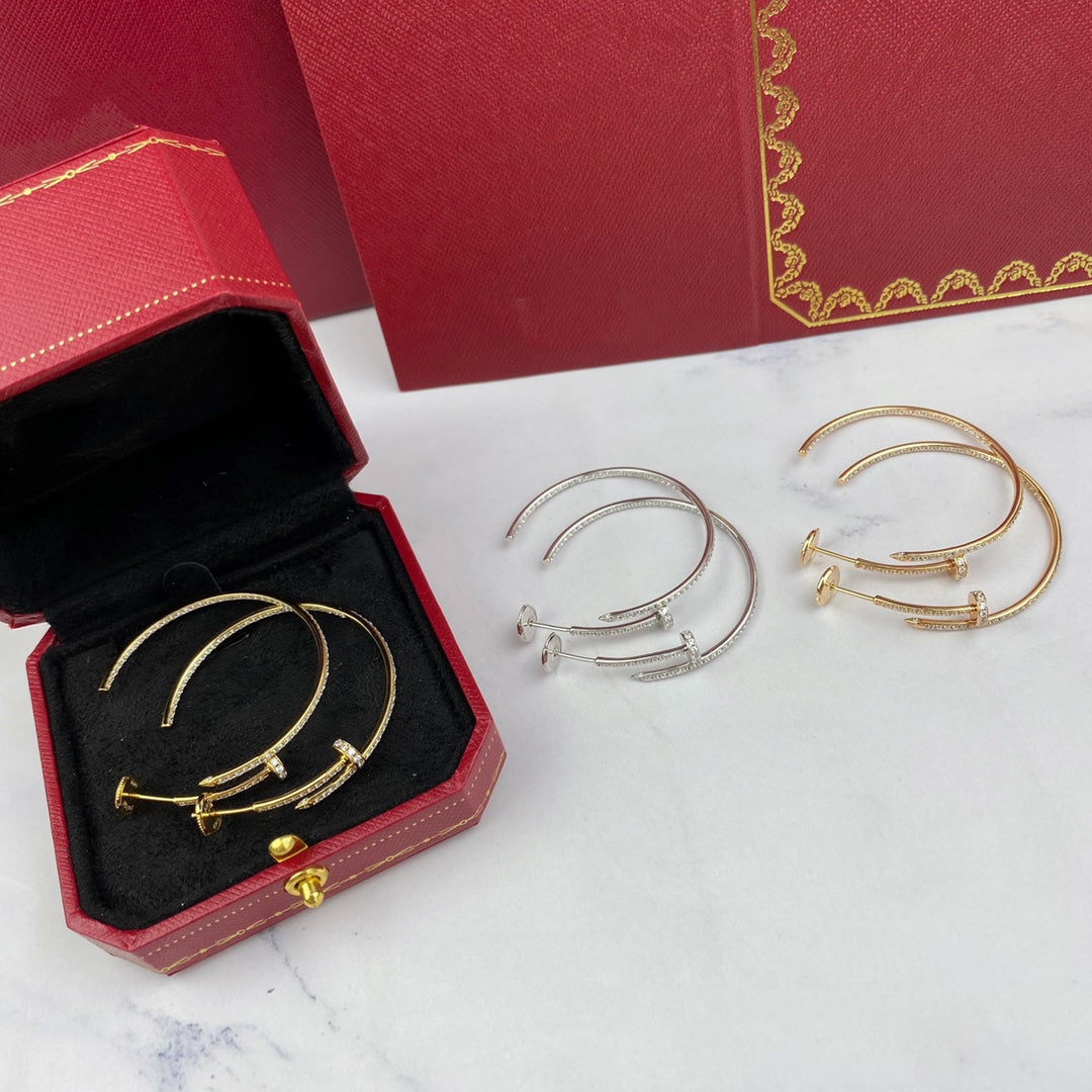 [Regal Gem]JUSTE EARRINGS FULL DIAMONDS 1.8MM