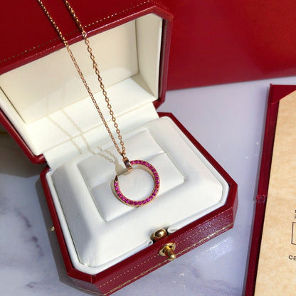 [Regal Gem]JUSTE NECKLACE GOLD RED DIAMONDS