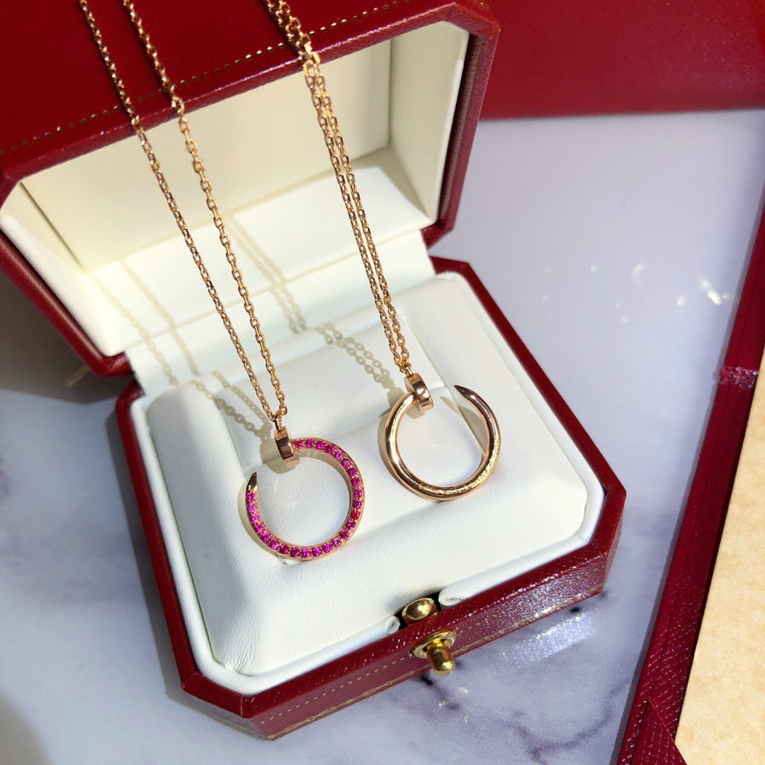 [Regal Gem]JUSTE NECKLACE GOLD RED DIAMONDS