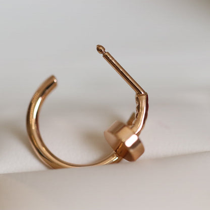 [Regal Gem]JUSTE EARRINGS PINK GOLD
