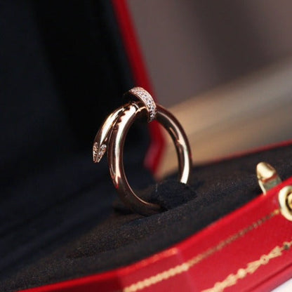 [Regal Gem]JUSTE RING 2.65MM PINK GOLD DIAMOND