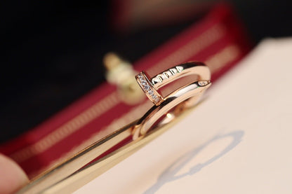 [Regal Gem]JUSTE RING 2.65MM PINK GOLD DIAMOND