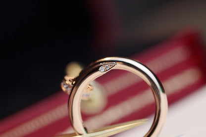 [Regal Gem]JUSTE RING 2.65MM PINK GOLD DIAMOND