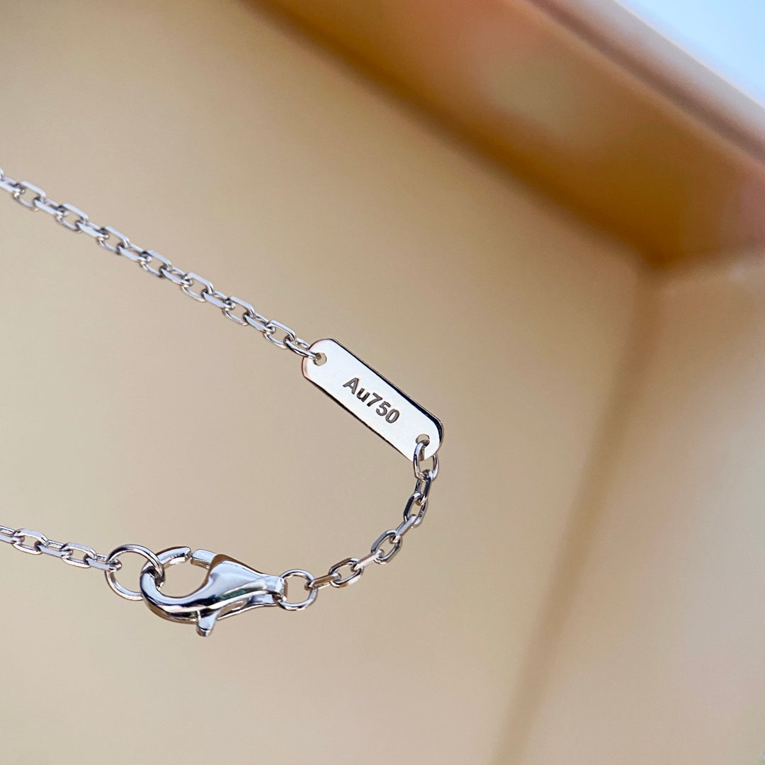 [Regal Gem]CLOVER DIAMOND NECKLACE SILVER