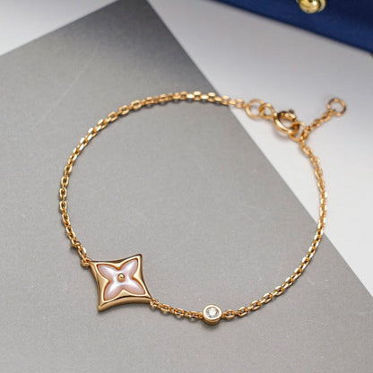[Regal Gem]STAR 1 DIAMOND PINK GOLD BRACELET