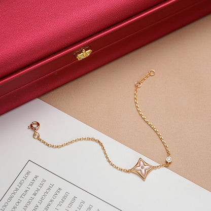 [Regal Gem]STAR 1 DIAMOND PINK GOLD BRACELET