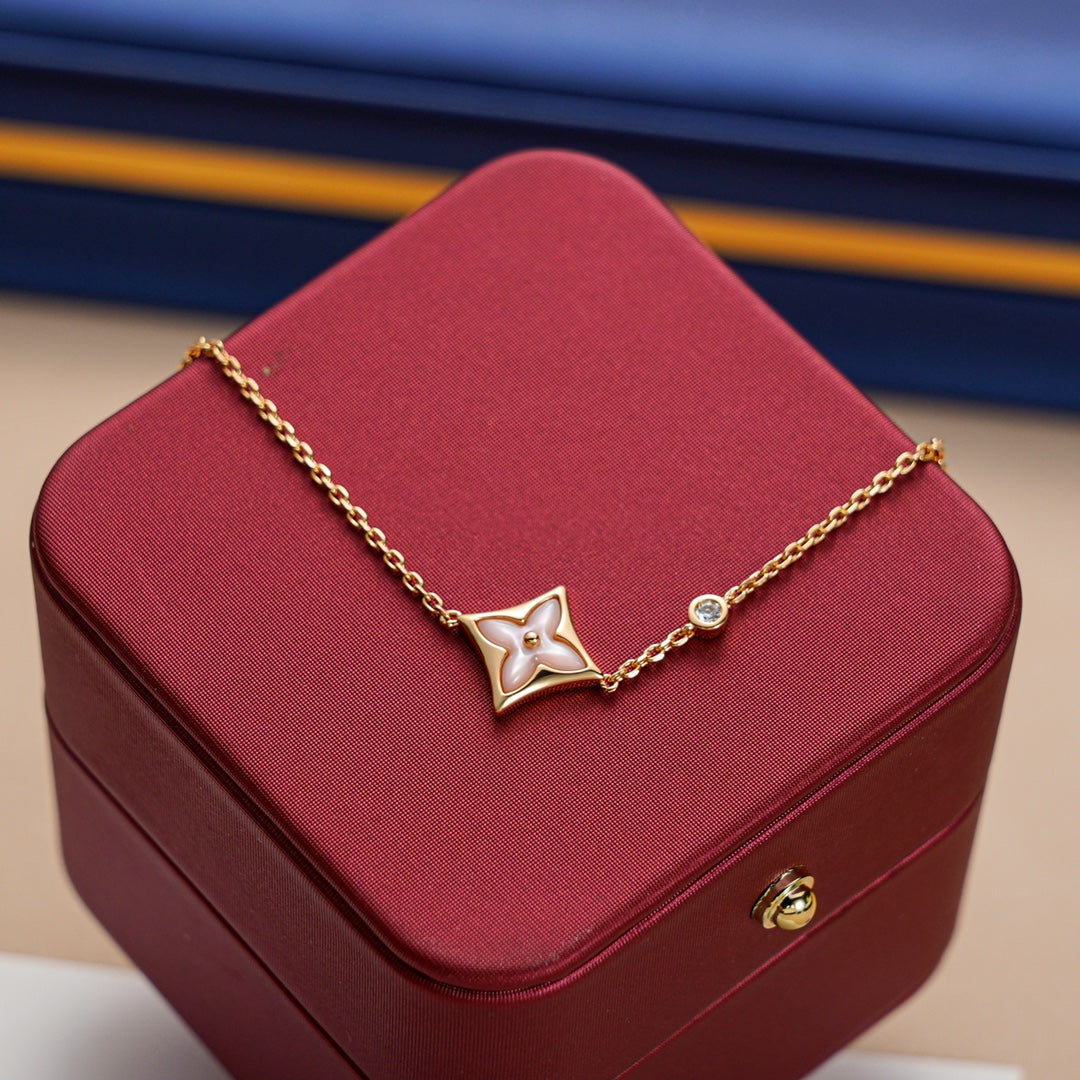 [Regal Gem]STAR 1 DIAMOND PINK GOLD BRACELET