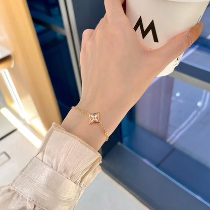[Regal Gem]STAR 1 DIAMOND PINK GOLD BRACELET