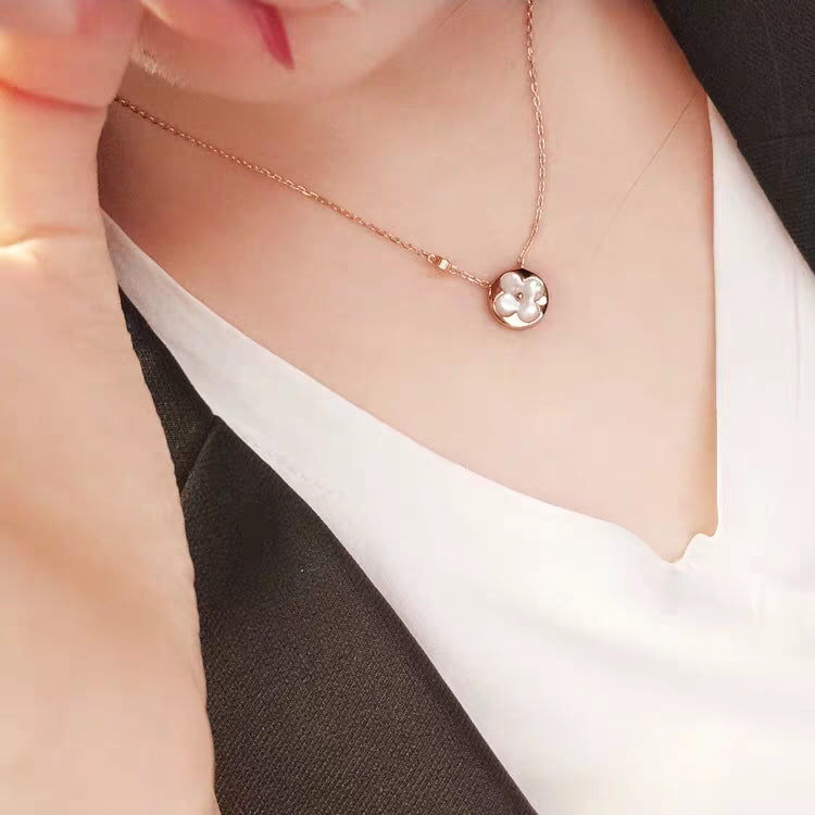 [Regal Gem]SUN MOP GOLD 1 DIAMOND NECKLACE