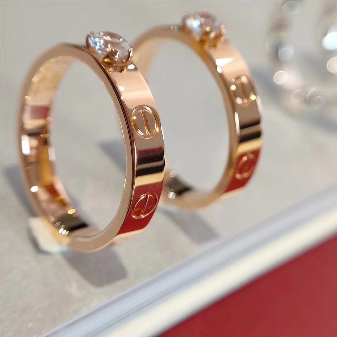 [Regal Gem]LOVE RING 3.6MM 1 BIG DIAMOND