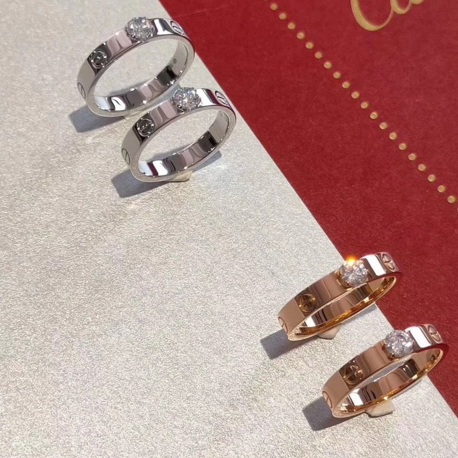 [Regal Gem]LOVE RING 3.6MM 1 BIG DIAMOND