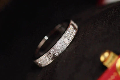 [Regal Gem]LOVE RING 3.6MM DIAMOND PAVED