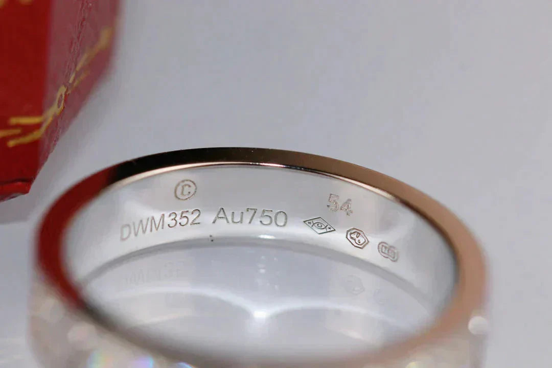 [Regal Gem]LOVE RING 3.6MM DIAMOND PAVED