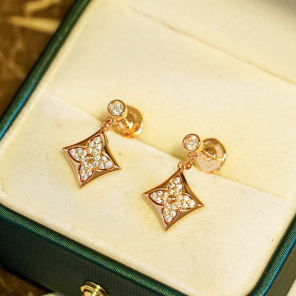 [Regal Gem]STAR DIAMONDS EARRINGS GOLD
