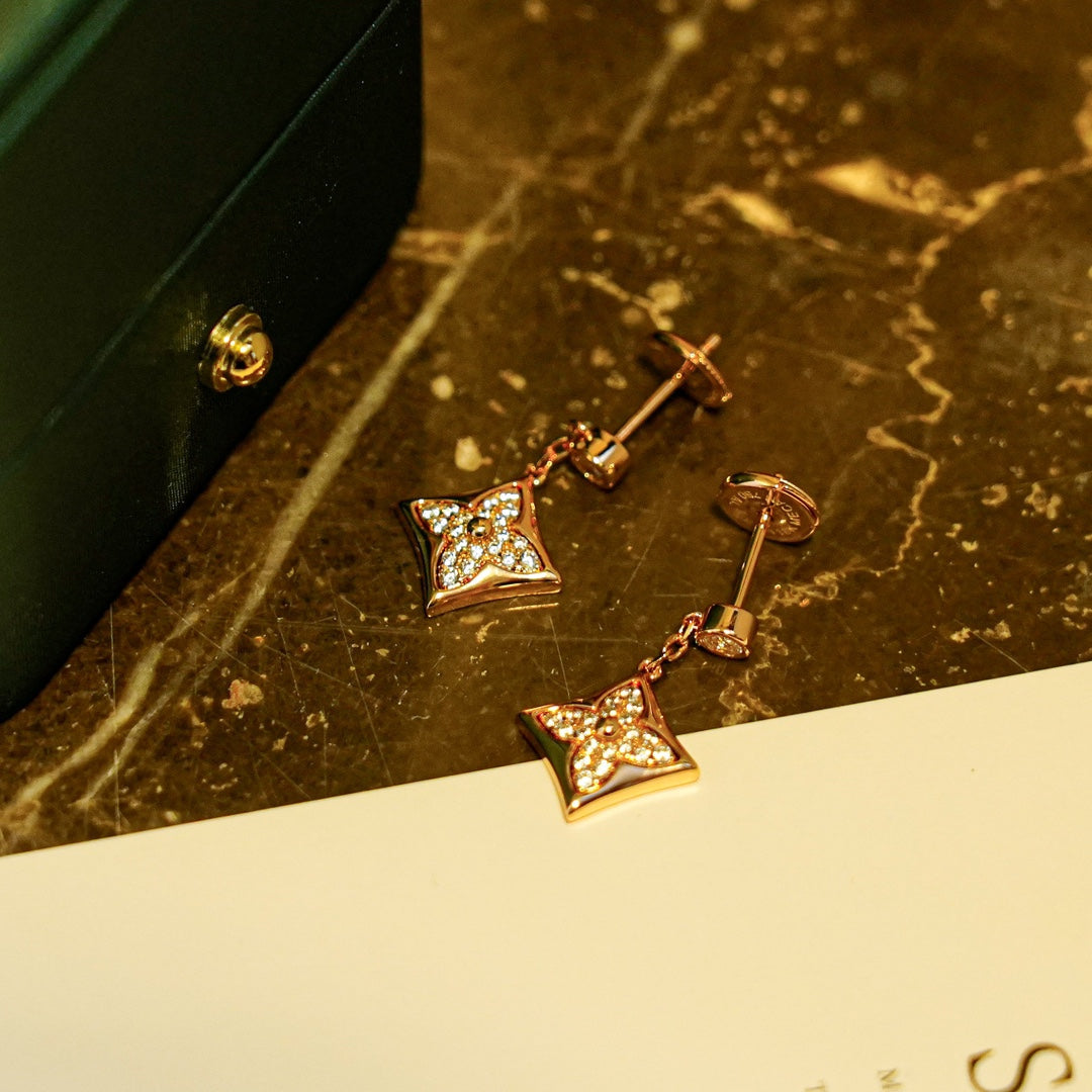 [Regal Gem]STAR DIAMONDS EARRINGS GOLD